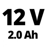 Einhell Akku-Bohrschrauber TE-CD 12/1 Li, 12Volt rot/schwarz, 2x Li-Ionen Akku 2Ah