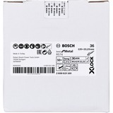 Bosch X-LOCK Fiberschleifscheibe R574 Best for Metal, Ø 125mm, K36 Bohrung 22,23mm