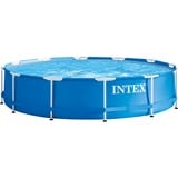 Intex Frame Pool Set Rondo GS, Ø 305x76 cm, Schwimmbad blau, Kartuschenfilteranlage ECO 602G