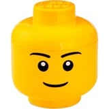 Room Copenhagen LEGO Iconic Storage Head , Aufbewahrungsbox gelb, Größe S, Männlich