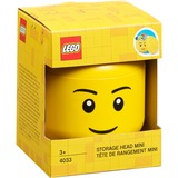 Room Copenhagen LEGO Storage Head "Boy", mini, Aufbewahrungsbox gelb