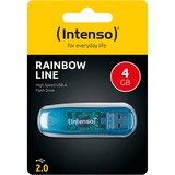 Intenso Rainbow Line 4 GB, USB-Stick blau
