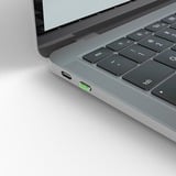 Lindy USB Typ C Port Schloss 10 Stück, Sicherheit grün, Schlüssel separat erhältlich