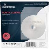 MediaRange CD/DVD Plastikhüllen, Schutzhülle 50 Stück, Bulk