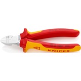KNIPEX Abisolier-Seitenschneider 14 26 160, Schneid-Zange rot/gelb, Länge 160mm, VDE-geprüft