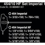 Wera 454/10 HF Set Imperial 1 Quergriff-Schraubendreher + Rack schwarz/grün, 10-teilig, zöllig, mit Haltefunktion