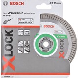 Bosch X-LOCK Diamanttrennscheibe Best for Ceramic Extra Clean Turbo, Ø 125mm Bohrung 22,23mm