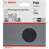 Bosch Schleifblatt F355 Best for Coatings and Composites, Ø 125mm, K80 10 Stück, für Winkelschleifer
