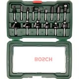 Bosch Wolfram-Carbide-Fräser-Set, 15-teilig 1/4" Schaft