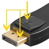 goobay Adapter DisplayPort > HDMI schwarz, Bulk