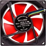 Xilence Performance C PWM Serie 80x80x25, Gehäuselüfter schwarz/rot
