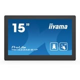 iiyama ProLite TW1523AS-B1P, LED-Monitor 39.5 cm (15.6 Zoll), schwarz, FullHD, IPS, Touchscreen, Mini HDMI-Ausgang