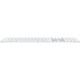 Apple Magic Keyboard mit Ziffernblock, Tastatur silber/weiß, DE-Layout, Rubberdome