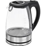 Bomann Glas-Wasserkocher WKS 6032 G edelstahl/schwarz, 1,7 Liter