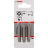 Bosch Schrauberbit Extra-Hart, PZ2, 51mm, 3 Stück 