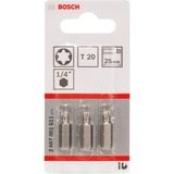 Bosch Schrauberbit Extra-Hart, T20, 25mm, 3 Stück 