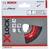 Bosch X-LOCK Scheibenbürste Clean for Metal, Ø 115mm, gewellt 0,3mm Stahldraht, für X-LOCK Winkelschleifer