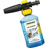 Kärcher Schaumdüse Connect 'n' Clean FJ 10 26431440 schwarz/gelb, inkl. 1 Liter Autoshampoo
