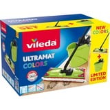 Vileda Wischer Ultramat Colors 2in1 Komplett Set, Bodenwischer grün/schwarz, Limited Edition