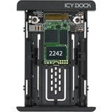 Icy Dock EZConvert MB705M2P-B, Konverter schwarz, M.2 PCIe NVMe SSD zu 2,5" U.2 PCIe SSD Konverter / Adapter