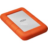 LaCie Rugged Mini 2 TB, Externe Festplatte silber/orange, Micro-USB-B 3.2 Gen 1 (5 Gbit/s)