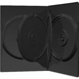 MediaRange 4er-DVD-Box black (50 Stück), Schutzhülle schwarz, Bulk
