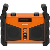 TechniSat DIGITRADIO 230 OD, Baustellenradio orange/schwarz, Bluetooth, DAB+, UKW