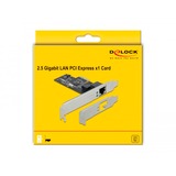 DeLOCK PCI Express x1 Karte auf 1 x 2,5 Gigabit LAN, LAN-Adapter 