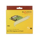 DeLOCK PCI Express x4 Karte > 1 x intern U.2 NVMe SFF-8639 Buchse, Controller 