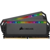 Corsair DIMM 16 GB DDR4-3200 (2x 8 GB) Dual-Kit, Arbeitsspeicher schwarz, CMT16GX4M2C3200C16, Dominator Platinum RGB, INTEL XMP