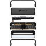 Corsair DIMM 32 GB DDR4-3600 (4x 8 GB) Quad-Kit, Arbeitsspeicher schwarz, CMT32GX4M4C3600C18, Dominator Platinum RGB, INTEL XMP