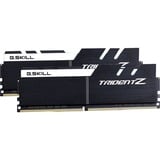G.Skill DIMM 16 GB DDR4-3200 (2x 8 GB) Dual-Kit, Arbeitsspeicher schwarz/weiß, F4-3200C16D-16GTZKW, Trident Z, INTEL XMP
