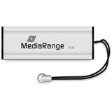MediaRange 8 GB, USB-Stick silber/schwarz, USB-A 3.2 Gen 1