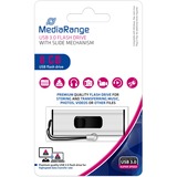 MediaRange 8 GB, USB-Stick silber/schwarz, USB-A 3.2 Gen 1