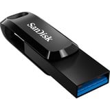 SanDisk Ultra Dual Drive Go 256 GB, USB-Stick schwarz, USB-A 3.2 Gen 1, USB-C 3.2 Gen 1