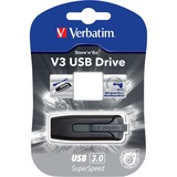 Verbatim Store 'n' Go V3 128 GB, USB-Stick schwarz, USB-A 3.2 Gen 1