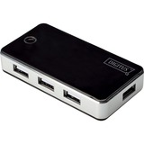 Digitus 7-Port USB 2.0 Hub, USB-Hub schwarz/silber
