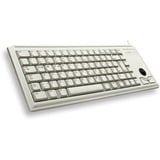 CHERRY Slim Line G84-4400, Tastatur beige, US-Layout, Cherry Mechanisch, integr. Trackball