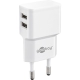 goobay Dual USB-Ladegerät 2,4 A weiß
