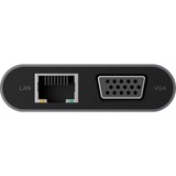 ICY BOX IB-DK4040-CPD, Dockingstation grau, USB-C, HDMI, VGA, SD