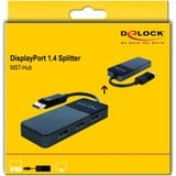 DeLOCK DisplayPort Splitter 1.4 1x DisplayPort > 3x DisplayPort schwarz, 30cm