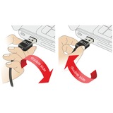 DeLOCK EASY-USB 2.0 Kabel, USB-A Stecker > Micro-USB Stecker 90° schwarz, 1 Meter, rechts / links abgewinkelt, beidseitig verwendbar