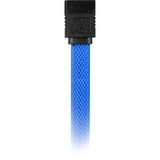 Sharkoon Sata III Kabel sleeve blau, 30 cm