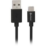 Sharkoon USB 2.0 Kabel, USB-A Stecker > USB-C Stecker schwarz, 1 Meter