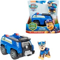 Spin Master Paw Patrol - Polizei-Fahrzeug mit Chase-Figur, Spielfahrzeug blau
