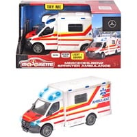 Majorette Mercedes-Benz Sprinter Krankenwagen, Spielfahrzeug weiß/rot