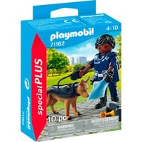 PLAYMOBIL 71162 specialPLUS Polizist mit Spürhund, Konstruktionsspielzeug 