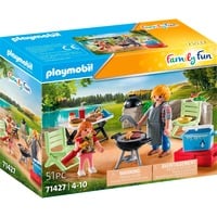 PLAYMOBIL 71427 Family Fun Gemeinsames Grillen, Konstruktionsspielzeug 