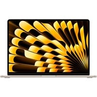 Apple MacBook Air (15") 2024, Notebook champagner, Polarstern, M3, 10-Core GPU, macOS, Deutsch, 38.9 cm (15.3 Zoll), 256 GB SSD