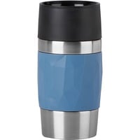 Emsa TRAVEL MUG Compact Thermobecher blau/edelstahl, 0,3 Liter, Drehverschluss
